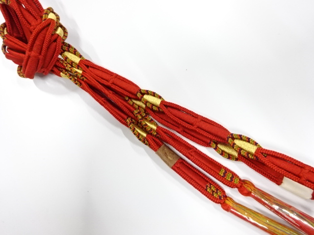 未使用品　正絹　手組帯締め